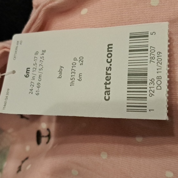 Carter's girls 6 months romper new - Picture 3 of 5